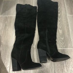 Carlos Size 5.5 leather suede knee high boots